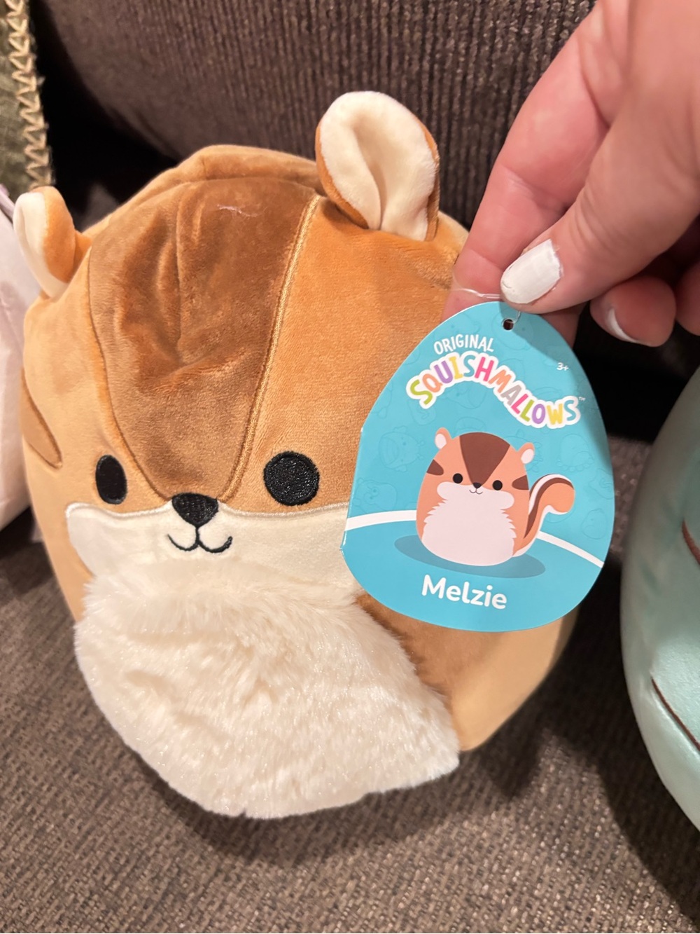 Squishmallows Melzie Plush in Brown and Cream